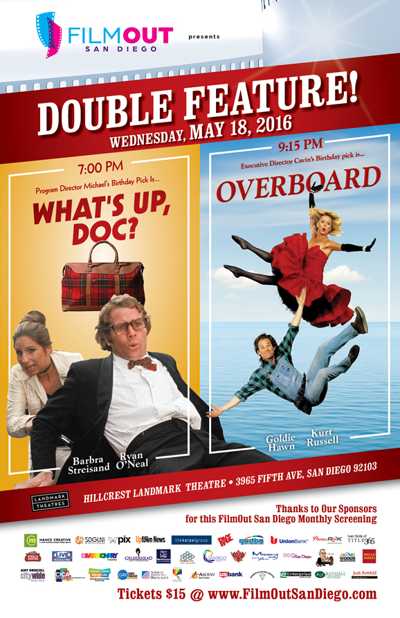 May Double Featre - What's Up Doc and Overboard