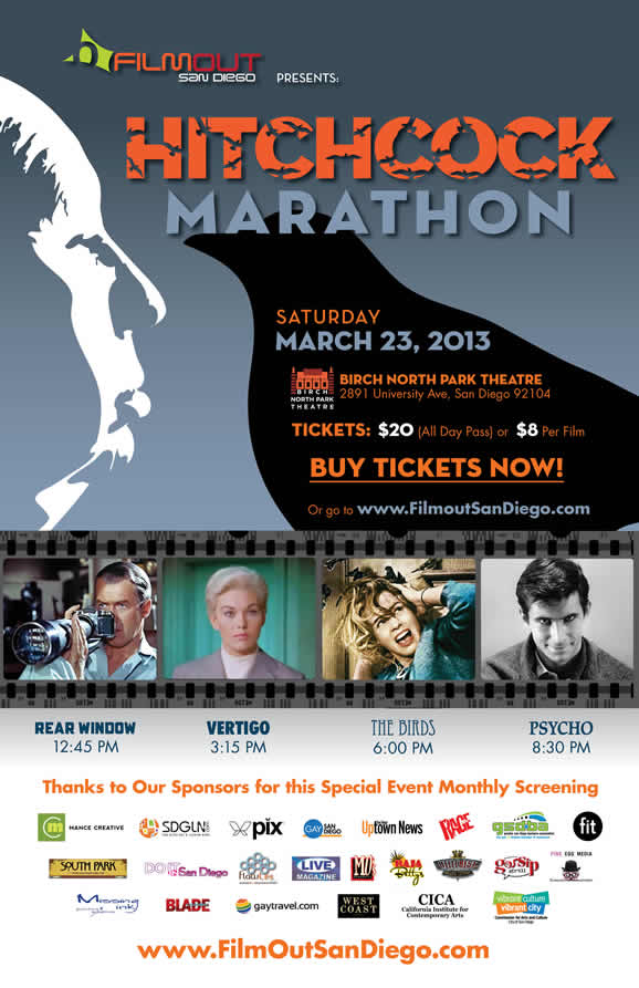 Alfred Hitchcock Marathon Poster