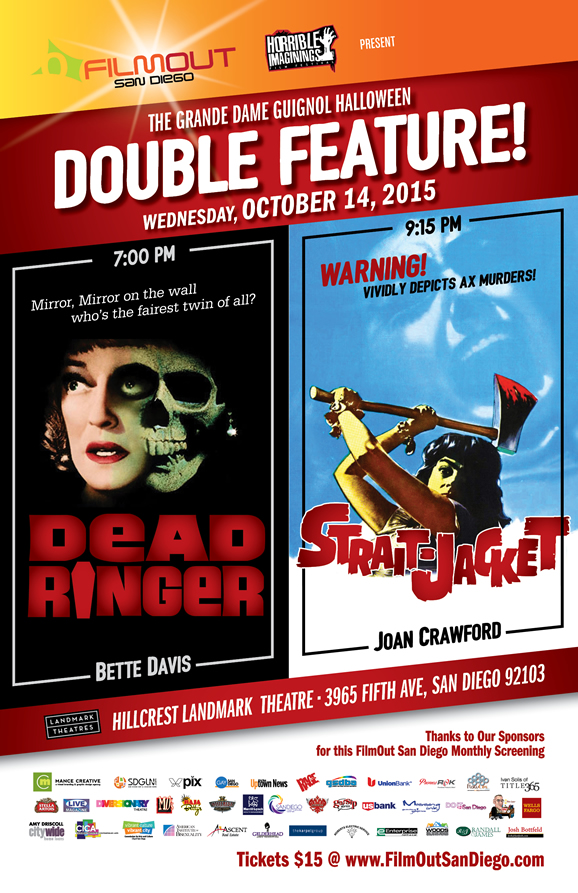 October 2015 Double Feature - Dead Ringer, and Straight Jacket